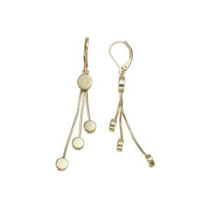Dana Buchman Disc Chain Tassel Drop Earrings